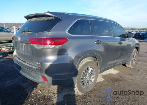 2018 Toyota Highlander Xle from USA, damaged, VIN 5TDKZRFH0JS548014
